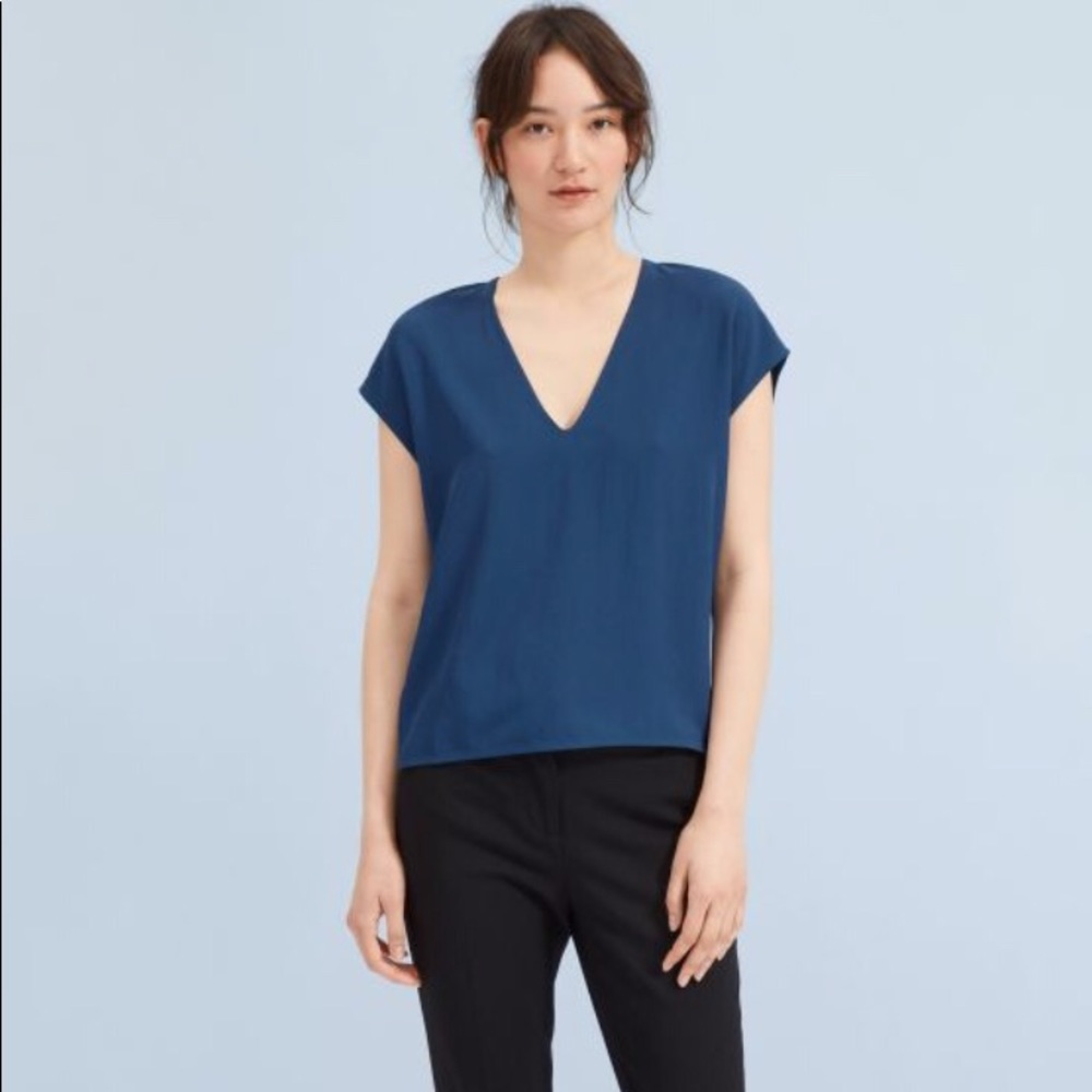 Everlane The Japanese GoWeave V-Neck Tee